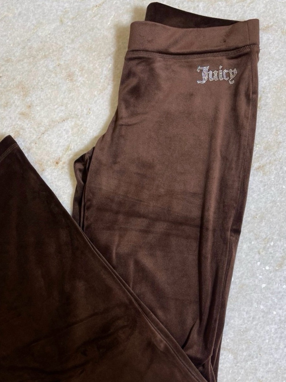 Brown Juicy Couture velour tracksuit pants